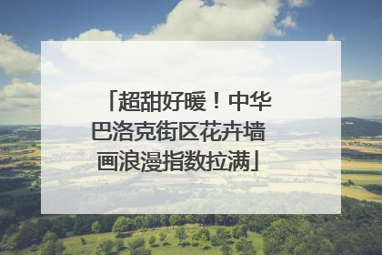 超甜好暖！中华巴洛克街区花卉墙画浪漫指数拉满