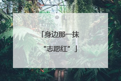 身边那一抹“志愿红”