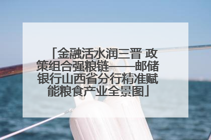 金融活水润三晋 政策组合强粮链——邮储银行山西省分行精准赋能粮食产业全景图