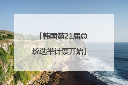 韩国第21届总统选举计票开始