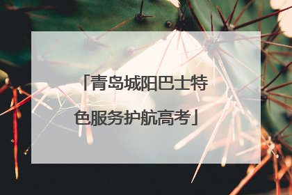 青岛城阳巴士特色服务护航高考