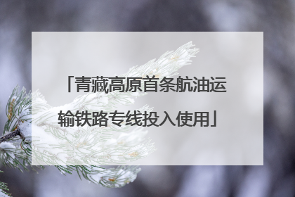 青藏高原首条航油运输铁路专线投入使用