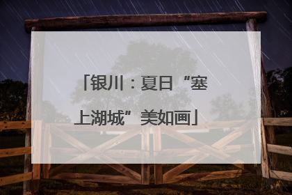 银川：夏日“塞上湖城”美如画