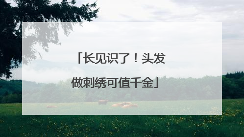 长见识了！头发做刺绣可值千金
