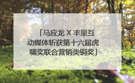 马应龙 X 丰巢互动媒体斩获第十六届虎啸奖联合营销类铜奖