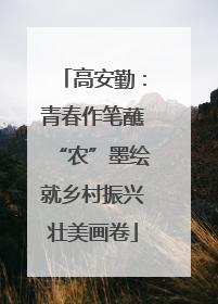 高安勤：青春作笔蘸“农”墨绘就乡村振兴壮美画卷