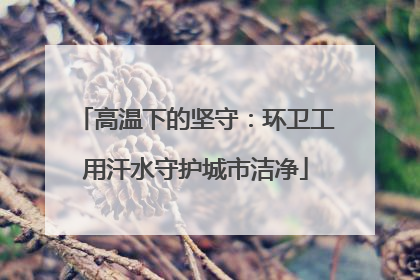 高温下的坚守：环卫工用汗水守护城市洁净