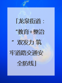 龙泉街道：“教育+整治”双发力 筑牢道路交通安全防线