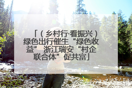 （乡村行·看振兴）绿色出行催生“绿色收益” 浙江瑞安“村企联合体”促共富
