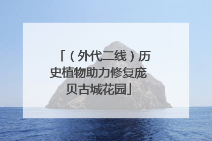 （外代二线）历史植物助力修复庞贝古城花园