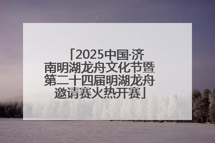 2025中国·济南明湖龙舟文化节暨第二十四届明湖龙舟邀请赛火热开赛
