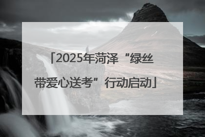 2025年菏泽“绿丝带爱心送考”行动启动