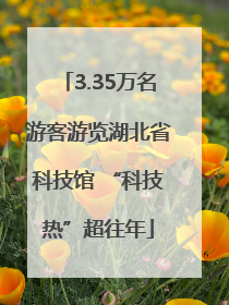 3.35万名游客游览湖北省科技馆 “科技热”超往年