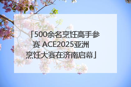 500余名烹饪高手参赛 ACE2025亚洲烹饪大赛在济南启幕
