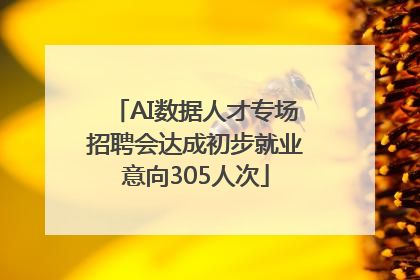 AI数据人才专场招聘会达成初步就业意向305人次
