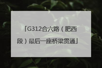 G312合六路（肥西段）最后一座桥梁贯通